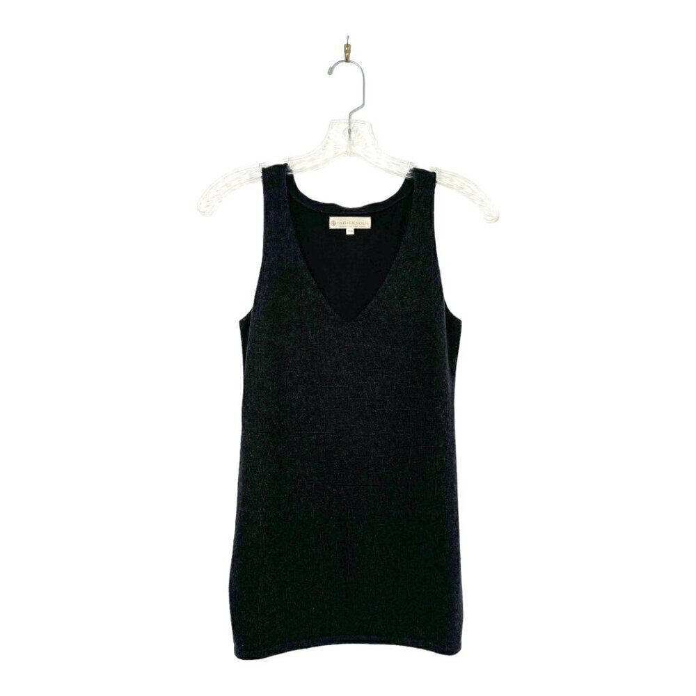 Indigenous Fair Trade Organic Cotton Mixed media V-neck Knit Tank Top XS